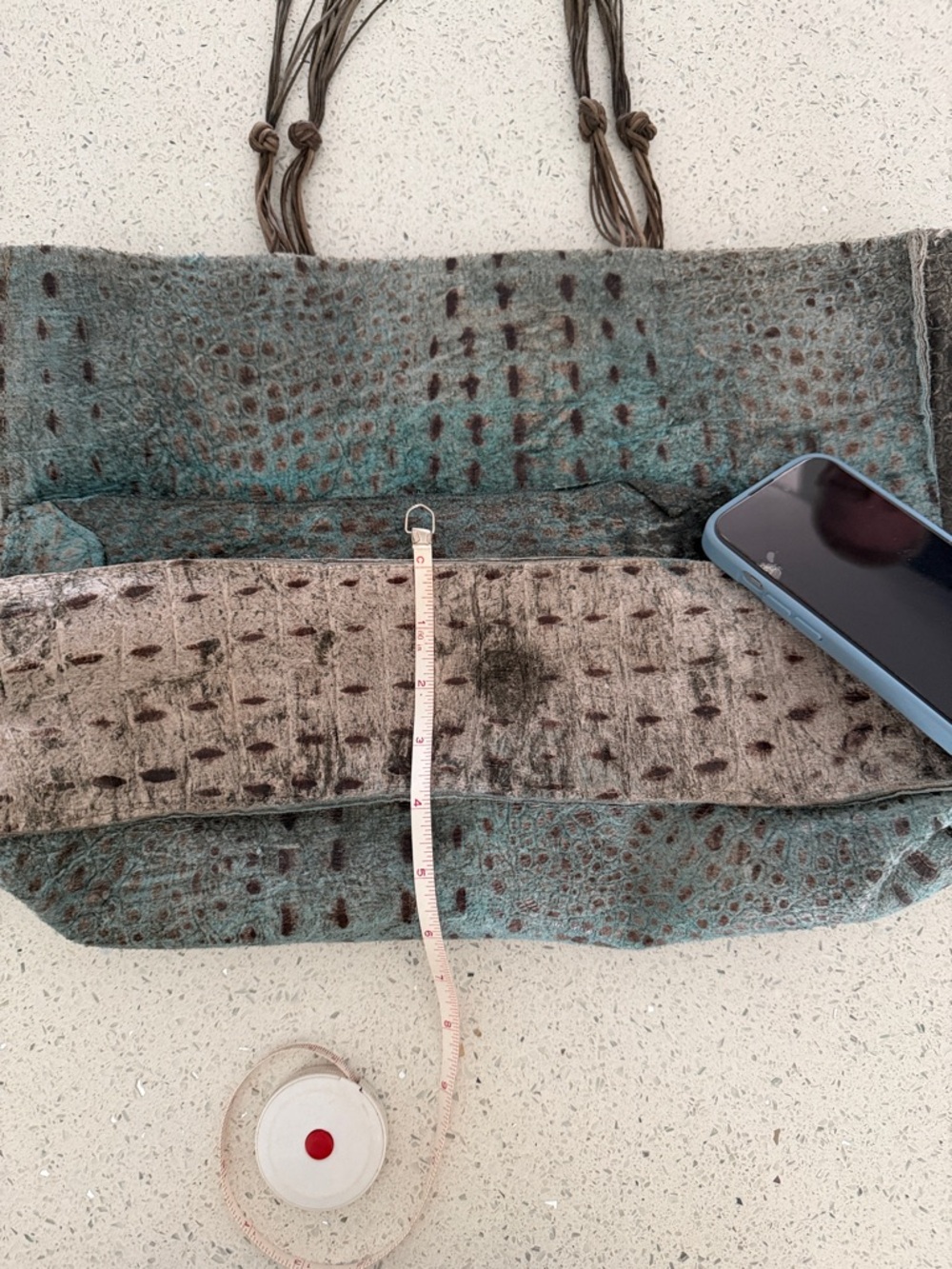 Susan Riedweg one of a kind leather bag